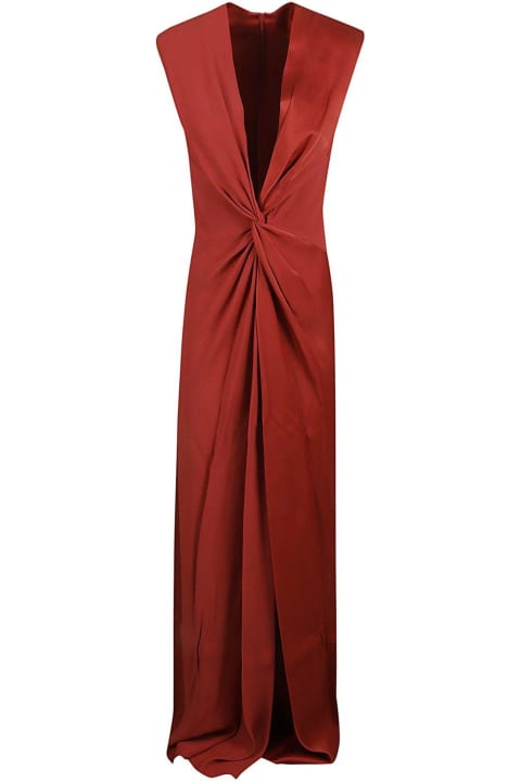 Max Mara Dresses for Women Max Mara Pilard V-neck Sleeveless Dress