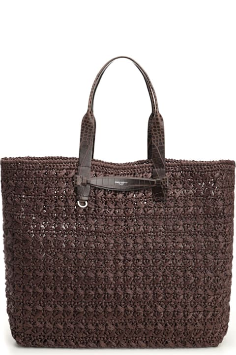 ★関税込み★ Dolce & Gabbana Adamo Shopping Bag Dolce & Gabbana Logo Adamo Shopping Bag | italist