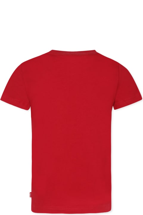 أدوات منزلية Levi's Red T-shirt For Boy With Logo