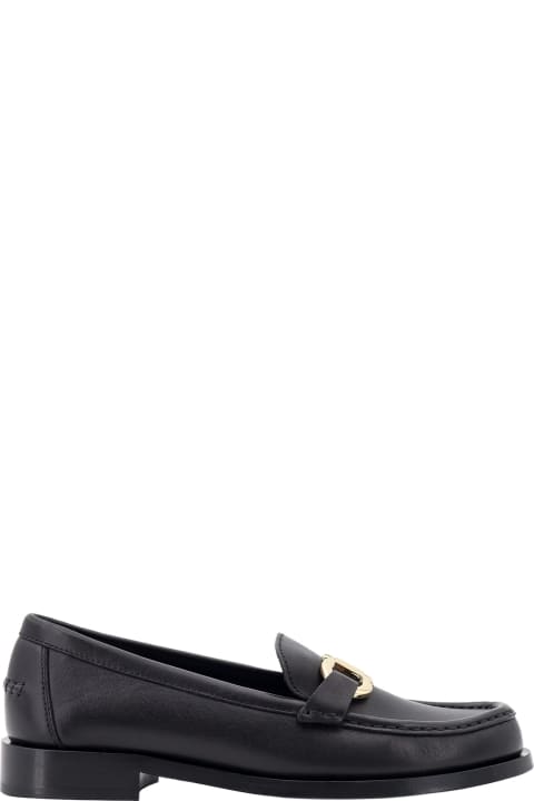 Ferragamo Flat Shoes for Women Ferragamo Leather Loafer With Iconic Gancini Detail