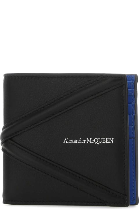 Alexander McQueen Wallets Sale for Men Alexander McQueen Black Leather Wallet