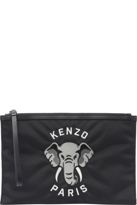Bags Sale for Men Kenzo Varsity Jungle Zip Pouch