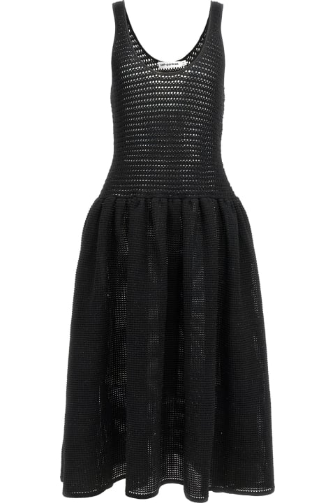 self-portrait Dresses for Women self-portrait 'black Crochet Knit Midi' Dress
