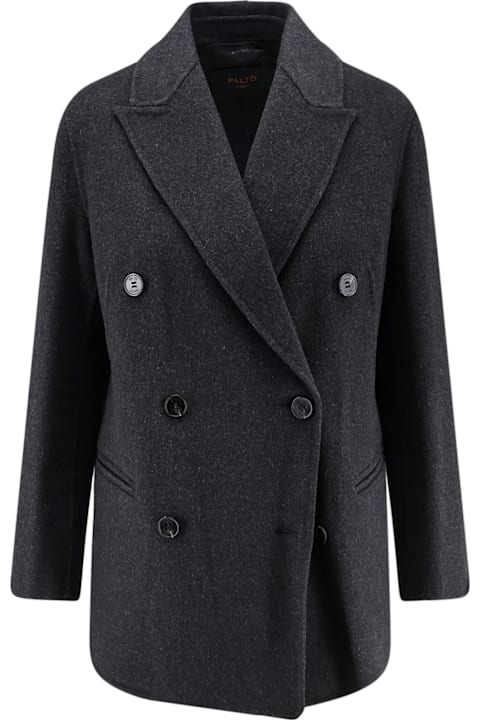 Paltò Ariella Double-breasted Wool Coat