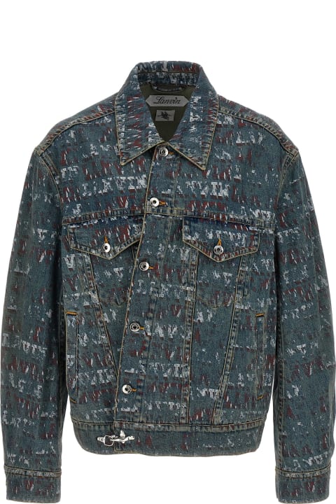メンズ Lanvinのコート＆ジャケット Lanvin Logo Print Denim Jacket
