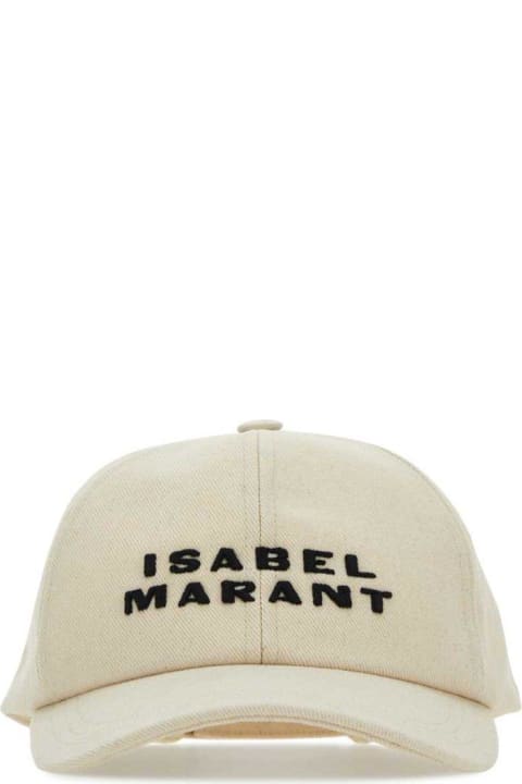 Hats for Women Isabel Marant Logo Embroidered Baseball Cap