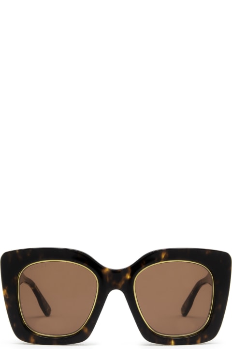 ウィメンズ Gucci Eyewearのアイウェア Gucci Eyewear Gg1151s Havana Sunglasses