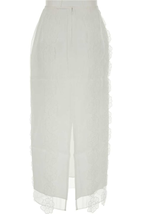 Cecilie Bahnsen Clothing for Women Cecilie Bahnsen White Tulle Olympia Skirt