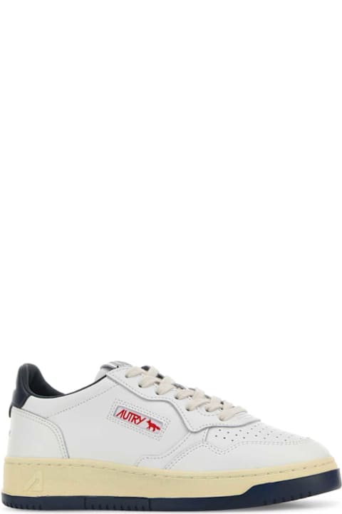 Autry White Leather Autry X Maison Kitsunã© Medalist Sneakers