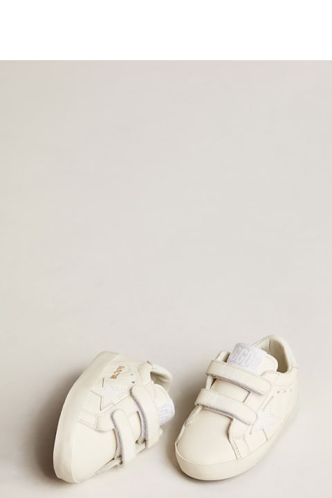 Golden Goose Shoes for Baby Girls Golden Goose School Leather Sneakers