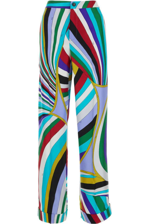Pucci Pants & Shorts for Women Pucci Printed Silk Pant