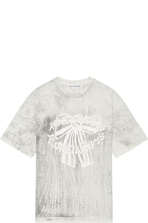 Acne Studios ملابس علوية لـ القسم الرجالي Acne Studios Plaster Print T-shirt