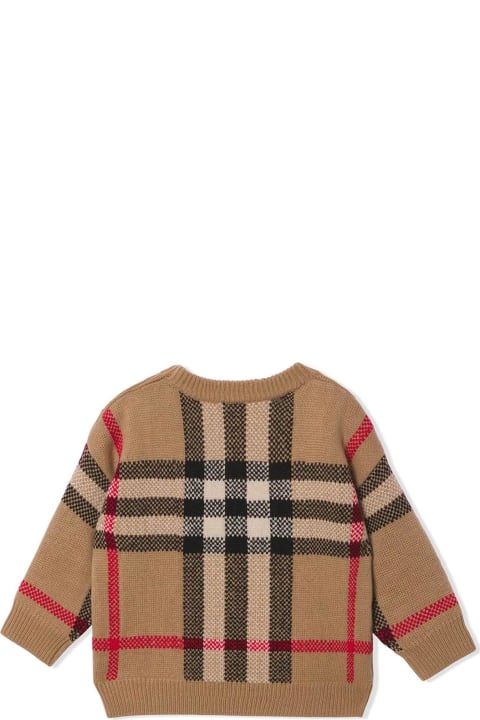 Fashion for Baby Girls Burberry Sweater With Check Pattern