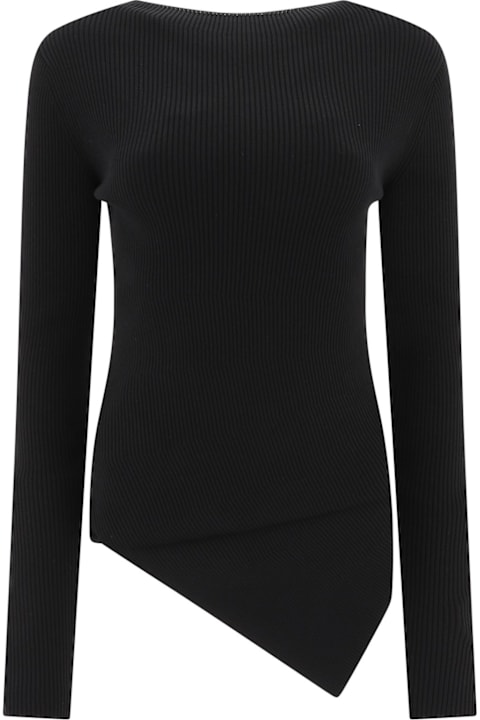 Rick Owens ملابس داخلية وملابس النوم لـ السيدات Rick Owens Ribbed Crewneck Sweater