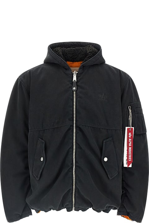 Purple Brand for Women Purple Brand Alpha Industries X Purple Reversible Bomber Jacket