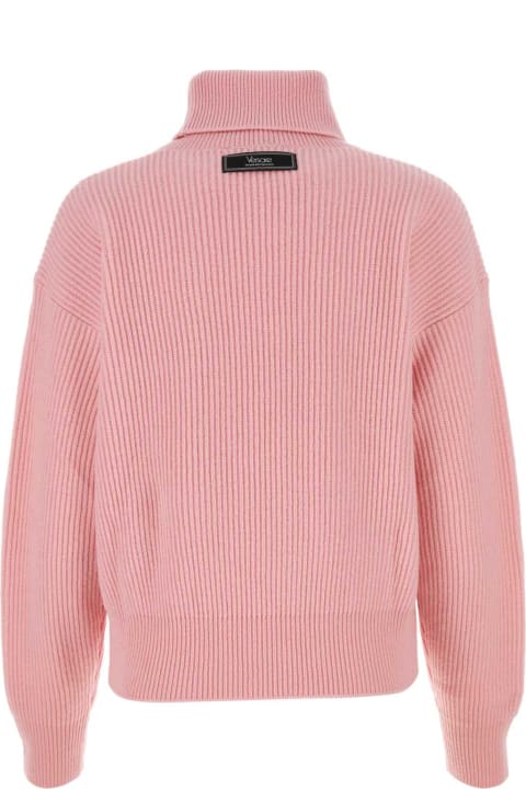 ウィメンズ Versaceのニットウェア Versace Pink Wool Sweater