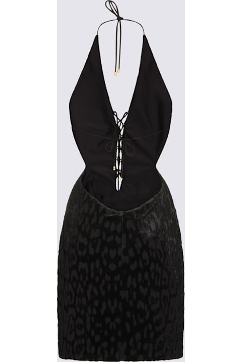 أدوات منزلية Roberto Cavalli Black Viscose Dress