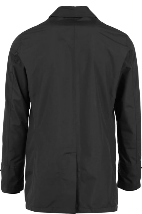 Coats & Jackets Sale for Men Herno Black Waterproof Raincoat