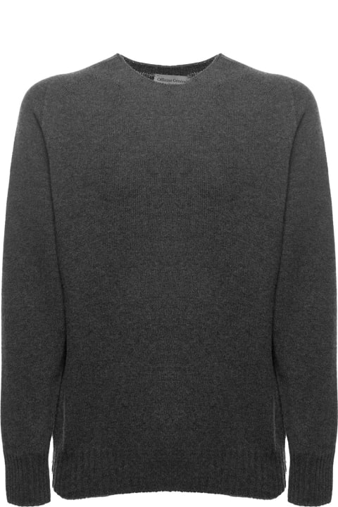 Grey Wool Jumper Men Officine Generale