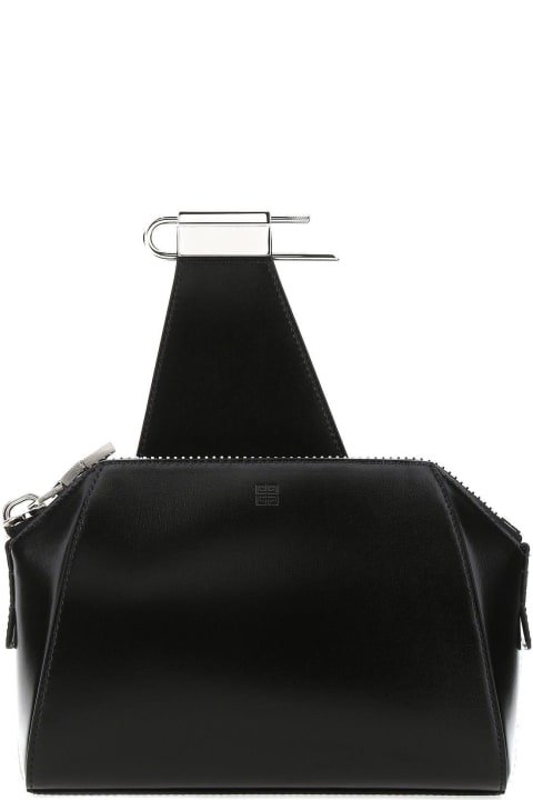 Givenchy Totes for Women Givenchy Black Leather Small Antigona Crossbody Bag