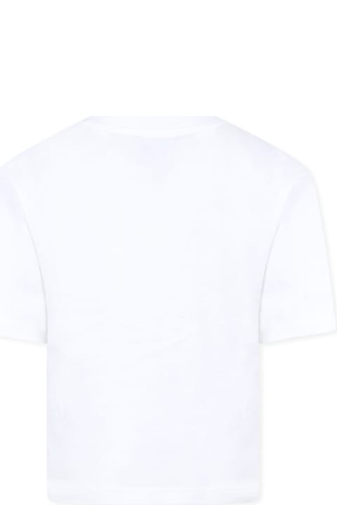 Little Marc Jacobs T-Shirts & Polo Shirts for Boys Little Marc Jacobs White T-shirt For Kids With Logo