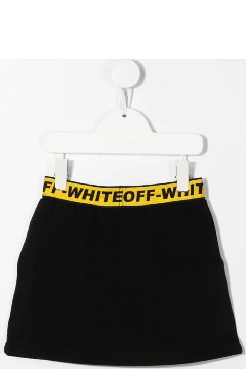 Off-White for Kids Off-White Black Cotton Skirt