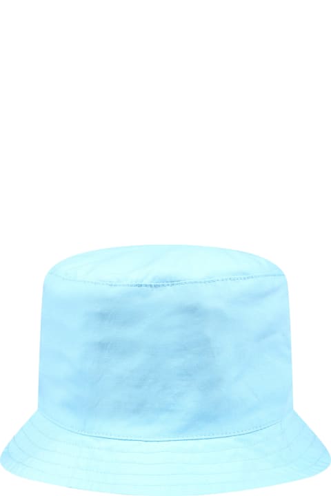 Accessories & Gifts for Baby Girls Moschino Sky Blue Cloche For Baby Boy With Teddy Bear