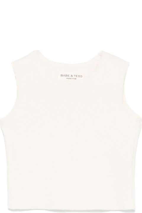 ベビーガールズ Babe & Tessのコート＆ジャケット Babe & Tess White Baby Girl Vest