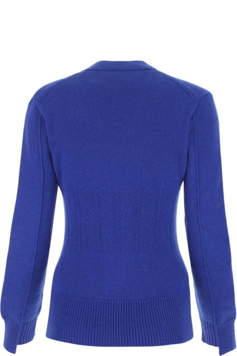 Alexander McQueen Sweaters for Women Alexander McQueen Electric Blue Cashmere Cardigan