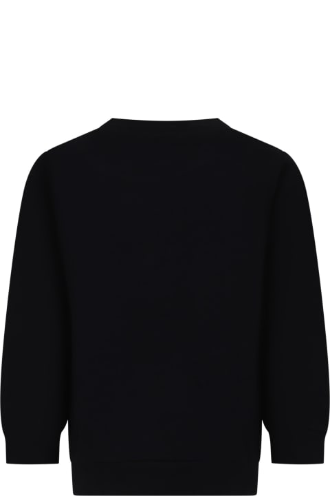 Sweaters & Sweatshirts for Boys Balmain Black Sweatshirt For Kids With Logo