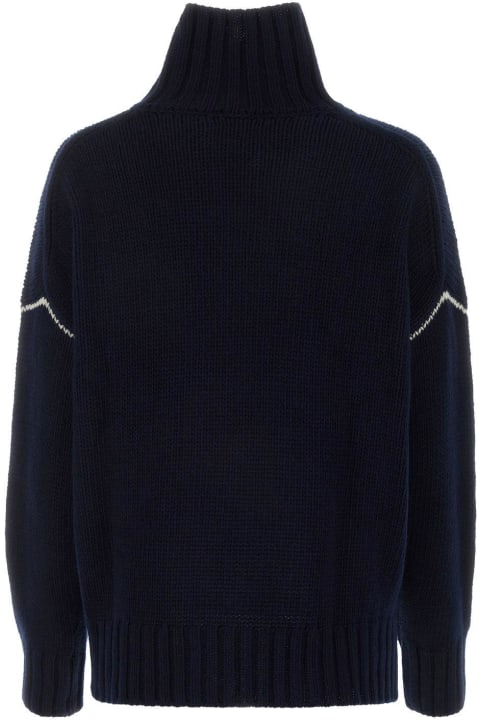 ウィメンズ Woolrichのニットウェア Woolrich Midnight Blue Wool Sweater
