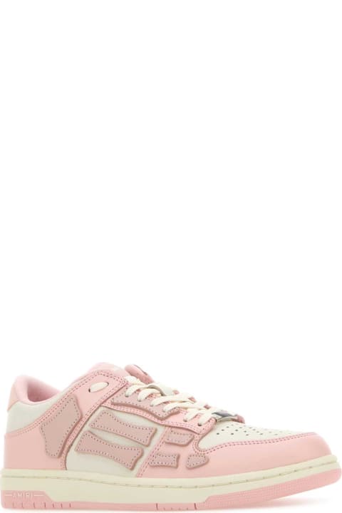 Shoes Sale for Women AMIRI Two-tone Leather Skel Sneakers