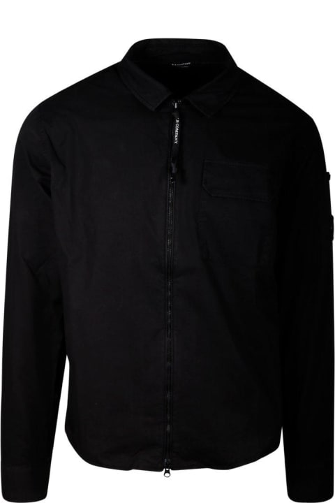 Shirts for Men C.P. Company Zip Up Collared Shirt C.p. Company