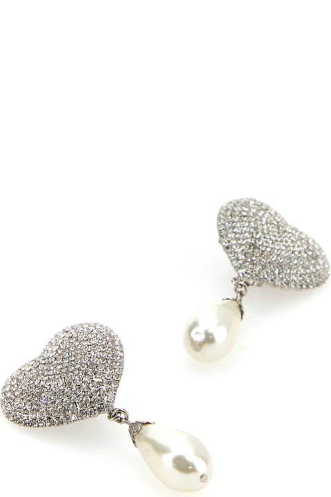 Alessandra Rich Earrings for Women Alessandra Rich Embellished Metal Earrings