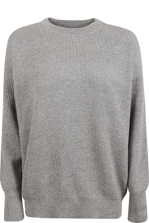 Fabiana Filippi for Women Fabiana Filippi Rib Trim Plain Knit Oversized Sweater