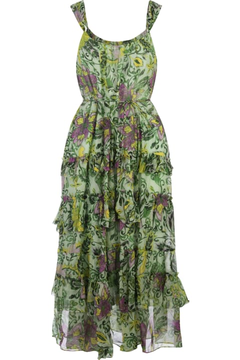 ウィメンズ Diane Von Furstenbergのウェア Diane Von Furstenberg Modena Dress In Garden Paisley Mint