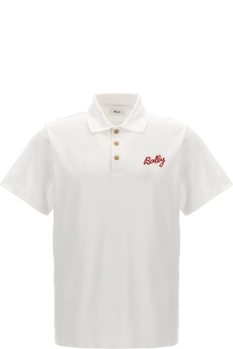 Logo Embroidered Short-sleeved Polo Shirt