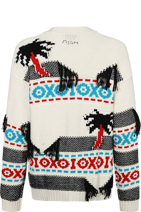 MSGM for Kids MSGM Cotton Fringed Cardigan