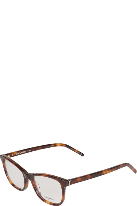 ウィメンズ新着アイテム Saint Laurent Eyewear Ysl Hinge Oval Frame Glasses
