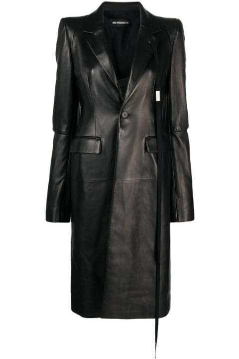 Ann Demeulemeester Coats & Jackets for Women Ann Demeulemeester Collared Buttoned Coat