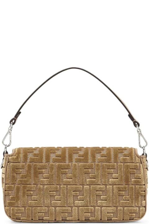 Fendi Shoulder Bags for Women Fendi Monogrammed Logo Plaque Shoulder Bag