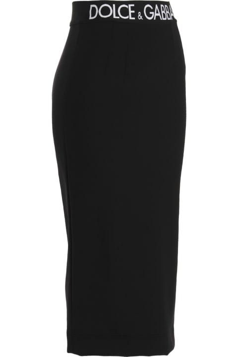 Dolce & Gabbana Skirts for Women Dolce & Gabbana Logo Elastic Skirt