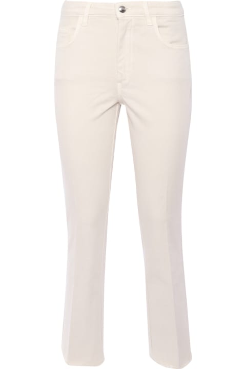 Fay Pants & Shorts for Women Fay Cream Colored Trousers