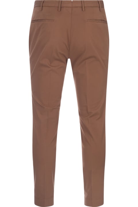 Pants for Men Incotex Brown Tight Fit Trousers