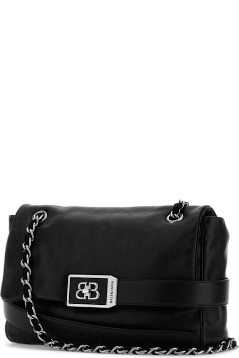 Balenciaga Bags for Women Balenciaga Black Leather Modu Shoulder Bag