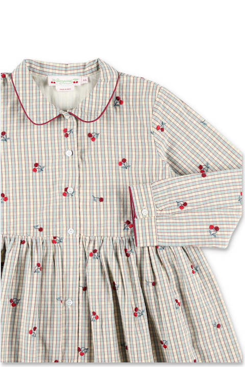 أدوات منزلية Bonpoint Bonpoint Janessa Girl's Dress With Cherry Embroidery