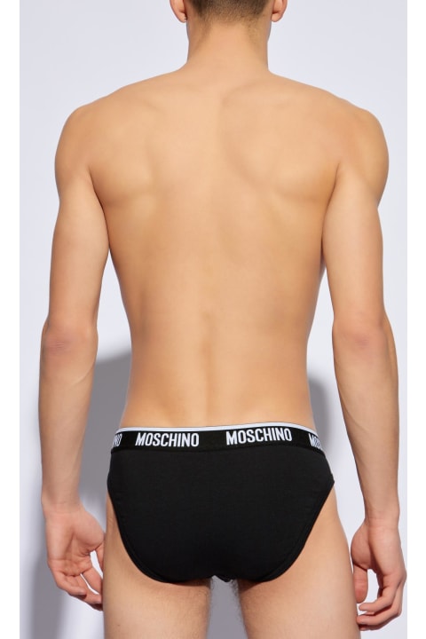 Moschino for Men Moschino Moschino Two-pack Of Briefs With Logo