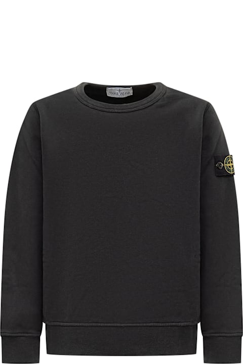 ملابس علوية لـ بنات Stone Island Junior Sweatshirt