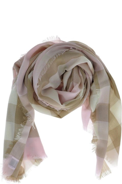 Burberry Scarves & Wraps for Men Burberry Lightweight Checked Scarf