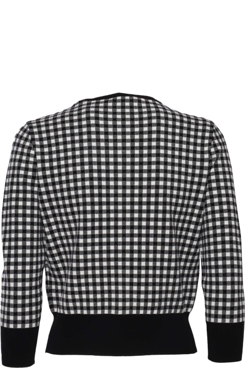 Sweaters for Women Max Mara Studio Checked Long-sleeved Top